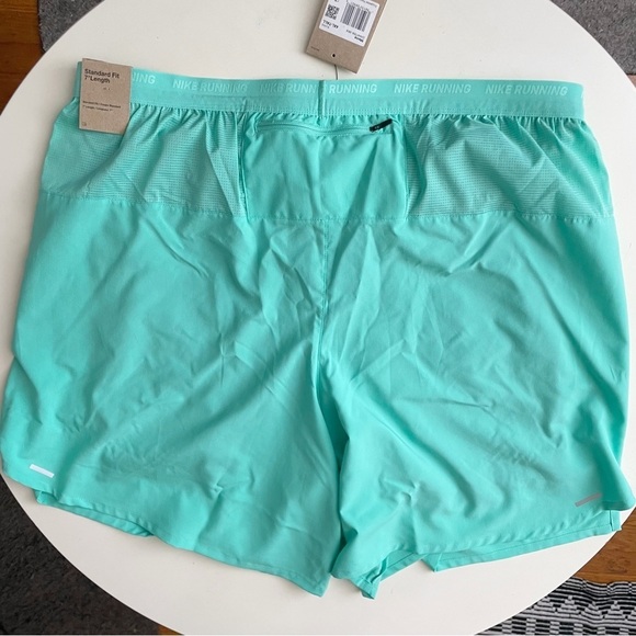 Nike Stride Men's Dri-FIT 7" 2-in-1 Running Shorts Green 4XL Tall New Lined - Picture 10 of 10